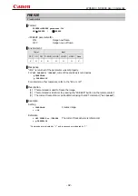 Предварительный просмотр 45 страницы Canon WX6000 User Commands