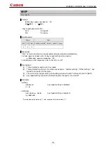 Preview for 54 page of Canon WX6000 User Commands