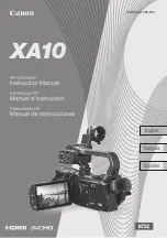 Canon XA10 User Manual preview