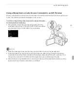 Preview for 77 page of Canon XA10 User Manual