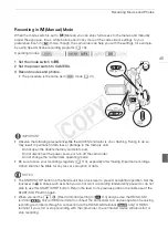 Preview for 45 page of Canon XA20 Instruction Manual