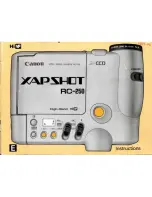 Canon XapShot RC-250 Instructions Manual предпросмотр