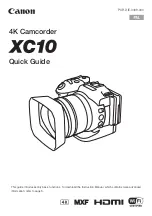 Canon XC10 Quick Start Manual preview