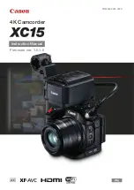 Canon XC15 Instruction Manual preview