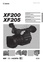 Canon XF205 Instruction Manual preview