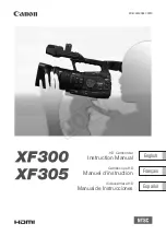 Canon XF305 Instruction Manual preview