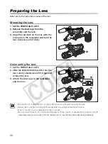 Предварительный просмотр 22 страницы Canon XL 2 Instruction Manual