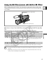 Предварительный просмотр 43 страницы Canon XL 2 Instruction Manual