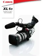 Предварительный просмотр 1 страницы Canon XL1 S Brochure & Specs