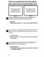 Preview for 6 page of Canon Z135 - Sure Shot Zoom 35mm Camera Instructions Manual