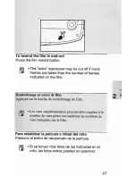 Предварительный просмотр 47 страницы Canon Z135 - Sure Shot Zoom 35mm Camera Instructions Manual