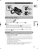 Предварительный просмотр 19 страницы Canon ZR 40 Instruction Manual