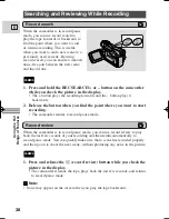 Предварительный просмотр 38 страницы Canon ZR 40 Instruction Manual