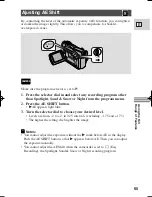 Предварительный просмотр 65 страницы Canon ZR 40 Instruction Manual