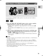 Предварительный просмотр 75 страницы Canon ZR 40 Instruction Manual