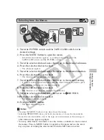 Предварительный просмотр 41 страницы Canon ZR45 MC Instruction Manual