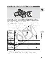 Предварительный просмотр 59 страницы Canon ZR45 MC Instruction Manual