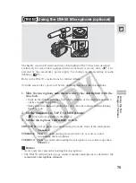 Предварительный просмотр 75 страницы Canon ZR45 MC Instruction Manual