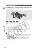 Предварительный просмотр 76 страницы Canon ZR45 MC Instruction Manual