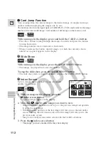 Предварительный просмотр 112 страницы Canon ZR45 MC Instruction Manual