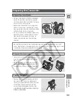 Предварительный просмотр 131 страницы Canon ZR45 MC Instruction Manual