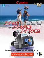 Canon ZR70MC Brochure предпросмотр