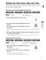 Предварительный просмотр 21 страницы Canon ZR80 Instruction Manual