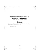 Предварительный просмотр 4 страницы Canopus ADVC-HDM1 User Manual