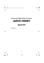 Предварительный просмотр 18 страницы Canopus ADVC-HDM1 User Manual