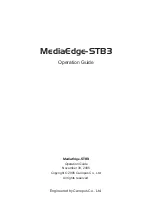 Canopus MediaEdge-STB3 Operation Manual preview