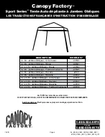 Preview for 4 page of Canopy Factory Sport Series Assembly Instructions Manual