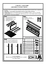 Предварительный просмотр 1 страницы CANOPY C. KING BED Assembly Instructions