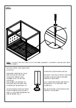 Предварительный просмотр 5 страницы CANOPY C. KING BED Assembly Instructions