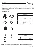 Preview for 2 page of CANOPY Shutter 3PC Bistro Manual