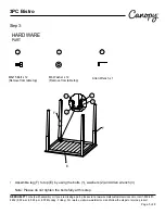 Preview for 5 page of CANOPY Shutter 3PC Bistro Manual