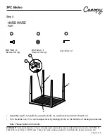 Preview for 6 page of CANOPY Shutter 3PC Bistro Manual