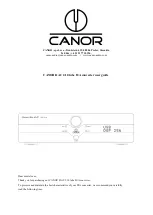 Предварительный просмотр 2 страницы Canor DAC 2.10 User Manual