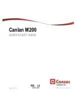 Предварительный просмотр 1 страницы Cansec Canlan M200 Quick Start Manual