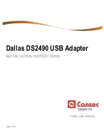 Cansec Dallas DS2490 Installation Instructions Manual предпросмотр