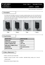 Cansec T306 User Manual preview