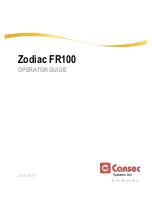 Предварительный просмотр 1 страницы Cansec Zodiac FR100 Operator'S Manual