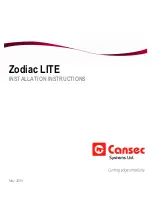 Cansec Zodiac LITE Installation Instructions Manual preview