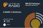 Preview for 1 page of Cantaloupe Radio BA32 Factory+ Owner'S Manual