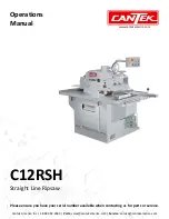 Cantek C12RSH Operation Manual preview