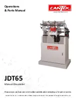 Cantek JDT-65 Operations & Parts Manual preview