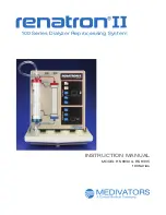 Preview for 1 page of Cantel Medical MEDIVATORS renatron II 100 Series Instruction Manual