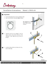 Предварительный просмотр 4 страницы CANTERBURY ARENA Z3312-44 Installation Instructions Manual