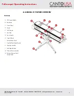 Предварительный просмотр 7 страницы CANTO USA Aurora X1 Series Operating Instructions Manual