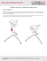 Предварительный просмотр 9 страницы CANTO USA Aurora X1 Series Operating Instructions Manual