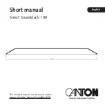 Preview for 22 page of Canton Smart Sounddeck 100 Short Manual